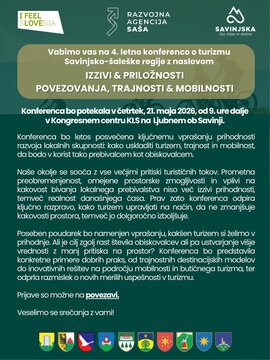 4. letna konferenca o turizmu - VABILO